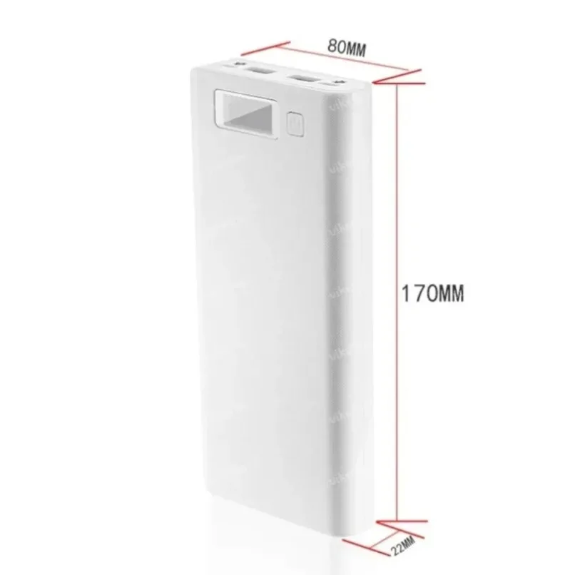 8*18650 Battery Holder Charging Storage Case Dual USB Power Bank Battery Box Mobile Phone Charger DIY Shell Case For Xiaomi