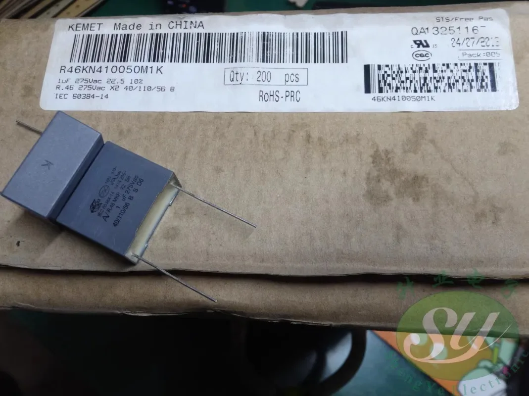 5PCS  AV R46 1.0uf/275VAC 1uf 1u0 105 New long pin thick 12.8MM thin film capacitor R46KN410050M1K