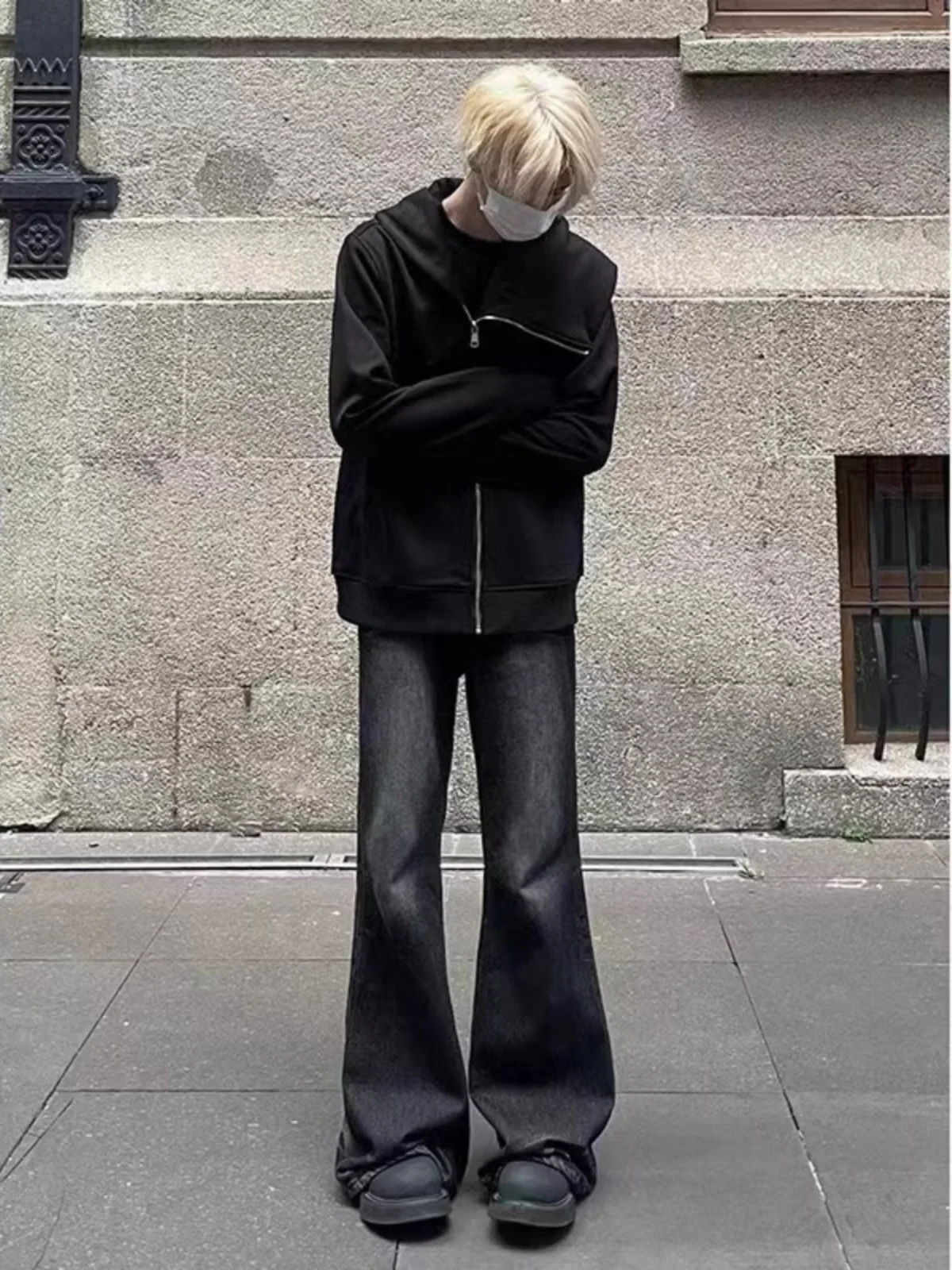 

Джинсы American High Street adient, мужские, осенне-зимние, повседневные, свободные, прямого кроя, длинные брюки, молодежная модная зимняя коллекция