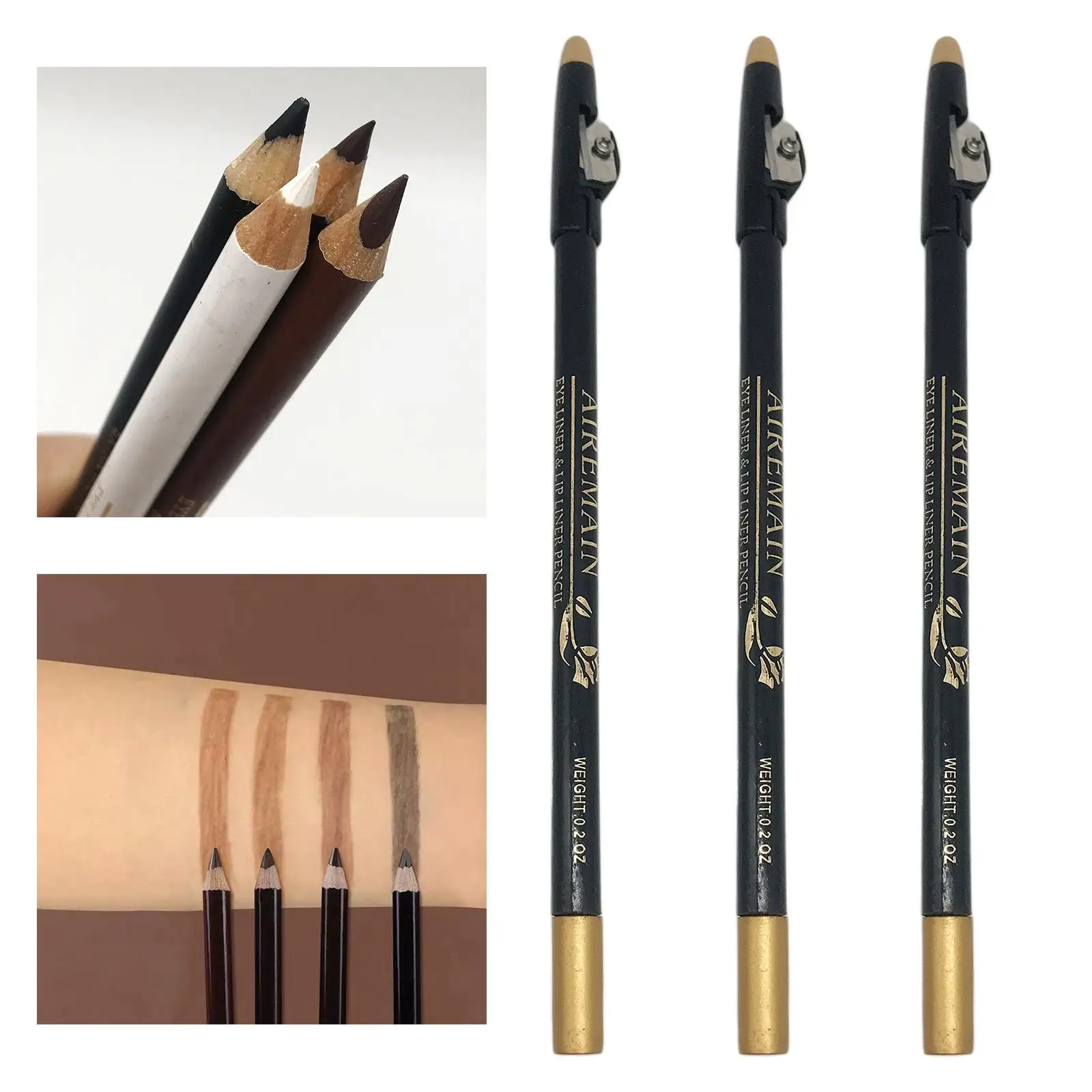 3x Barber Pencil for Making Beard Mustache Arches Hair Trimmer Shaver