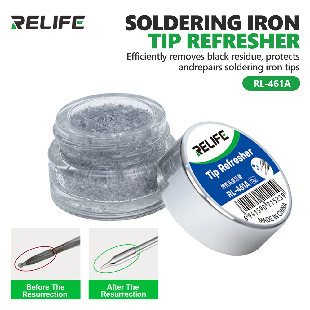 RELIFE RL-461A Soldering Tip Revival Paste for Soldering Repair Soldering Tip Protection Oxidation Removal Restoration Tool