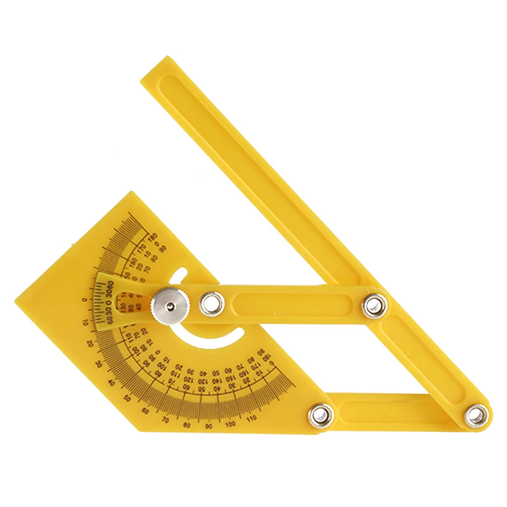 1PC nuovo utile goniometro in plastica angolo Finder mitra calibro braccio righello di misurazione per la lavorazione del legno