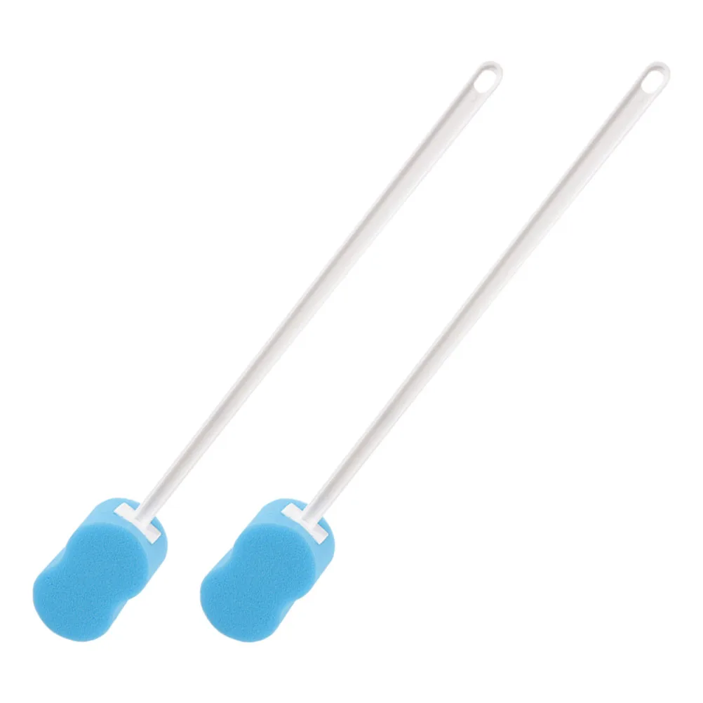 

2Pcs Long Scrub Bath Cleaning Brush Brush Soft Bristles Shower Sponge Body Scrub Massage Cleaning Tools