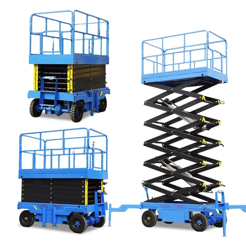 Self Propelled Scissor Lift for Sale Electric Scissor Lift 8m Aku Driven Scissor Lifts