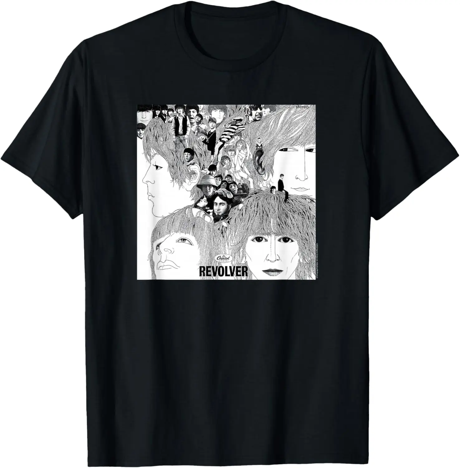 Revolver T-Shirt 100% Cotton Trendy Y2K Short-Sleeve Tee – Soft, Quick-Drying, & Moisture-Wicking; Ideal Sports Casual Wear;