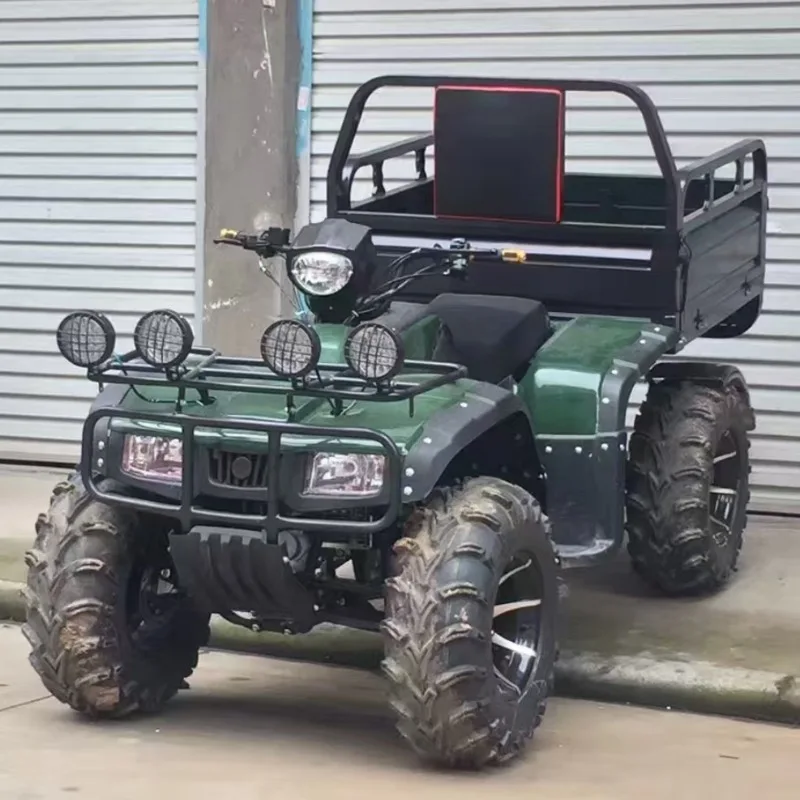 

Truck with bucket, off-road motorcycle, all-terrain ATV, four-wheel axle drive agricultural vehicle