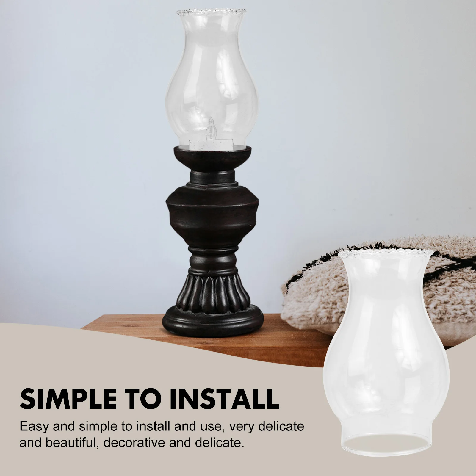 

Glass Light Cover Protective Lamp Shade Soft Light Decorative Wall Lampshade Retro Home Wall Lamp Cover