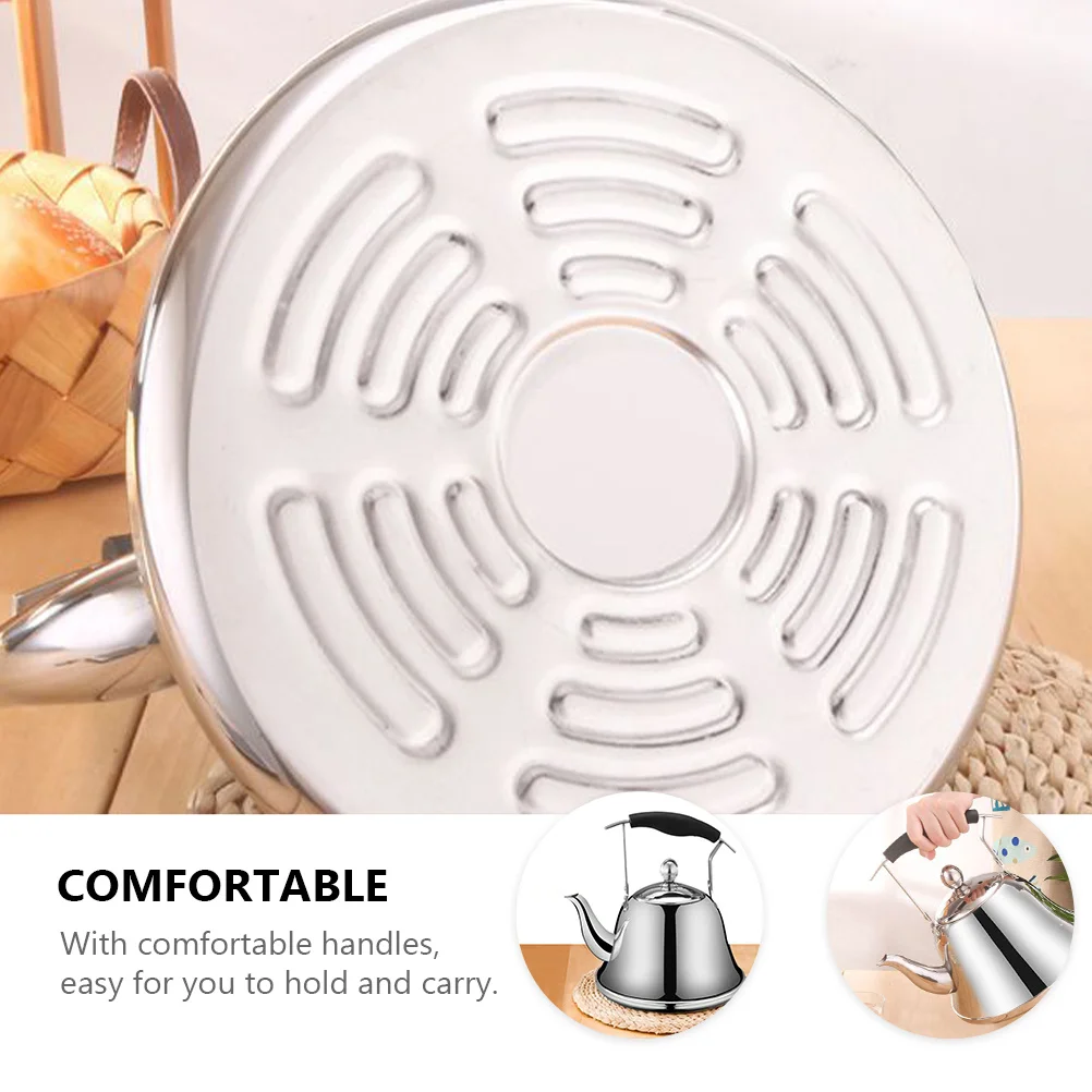 

1L Thickened Stainless Steel Water Kettle Whistling Tea Kettle Safe for Home Office Use Easy to Clean Teapot