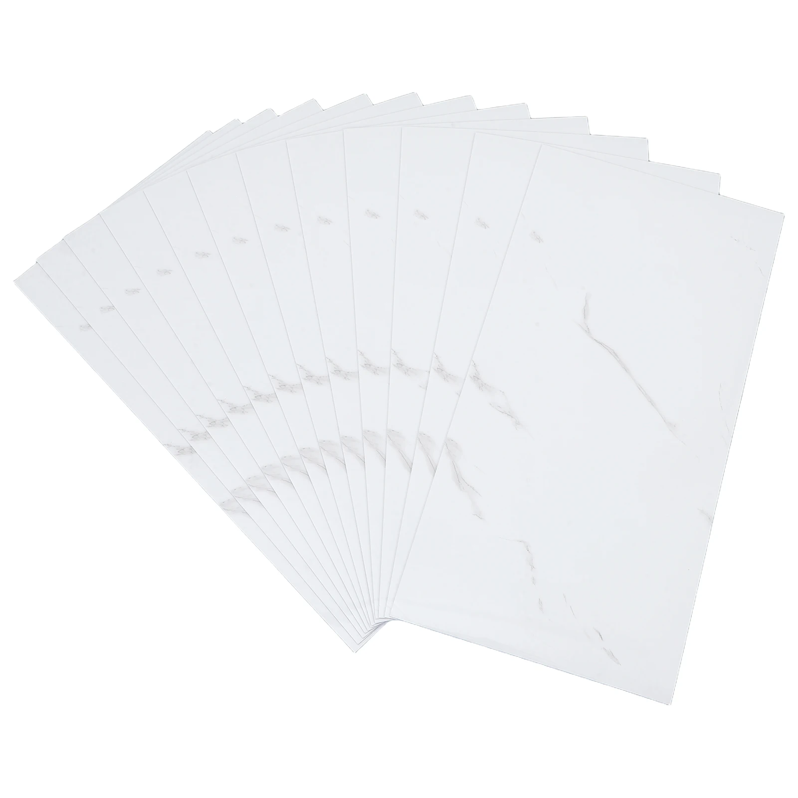 

12pcs Thickened Self-adhesive Decor Wall Stickers 30*60cm Waterproof Thick Marble Tile Wall Sticker For Kitchen Bathroom Home