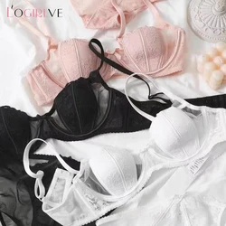 Logirlve New Sexy seamless women's underwear Underwire Female bralette beauty back lingerie Ladies Brassier Super Push Up bras