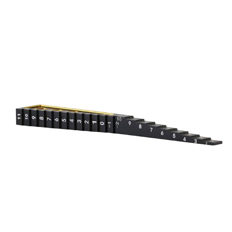 Metal 2 in 1 Ride Height & Droop Gauge Ruler for 1/10 Rc Touring Car & Drift Car Black+Gold ✅