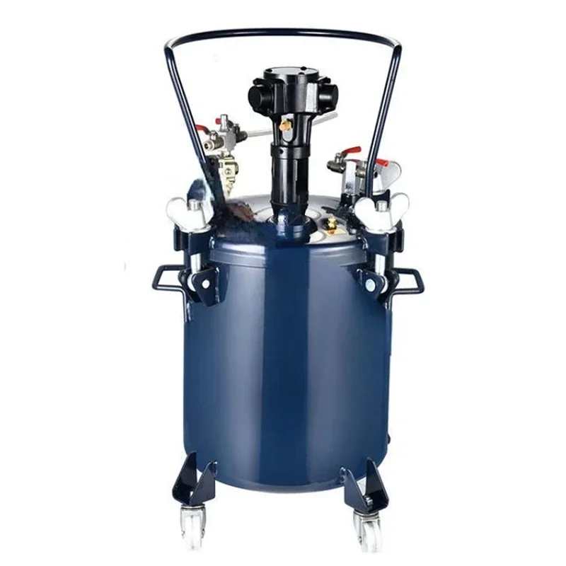 304 Stainless Steel Mixing Spray Paint Pressure Pot Tank with 60L Air Powered Mixing Agitator Automatic Agitating Pressure Tank