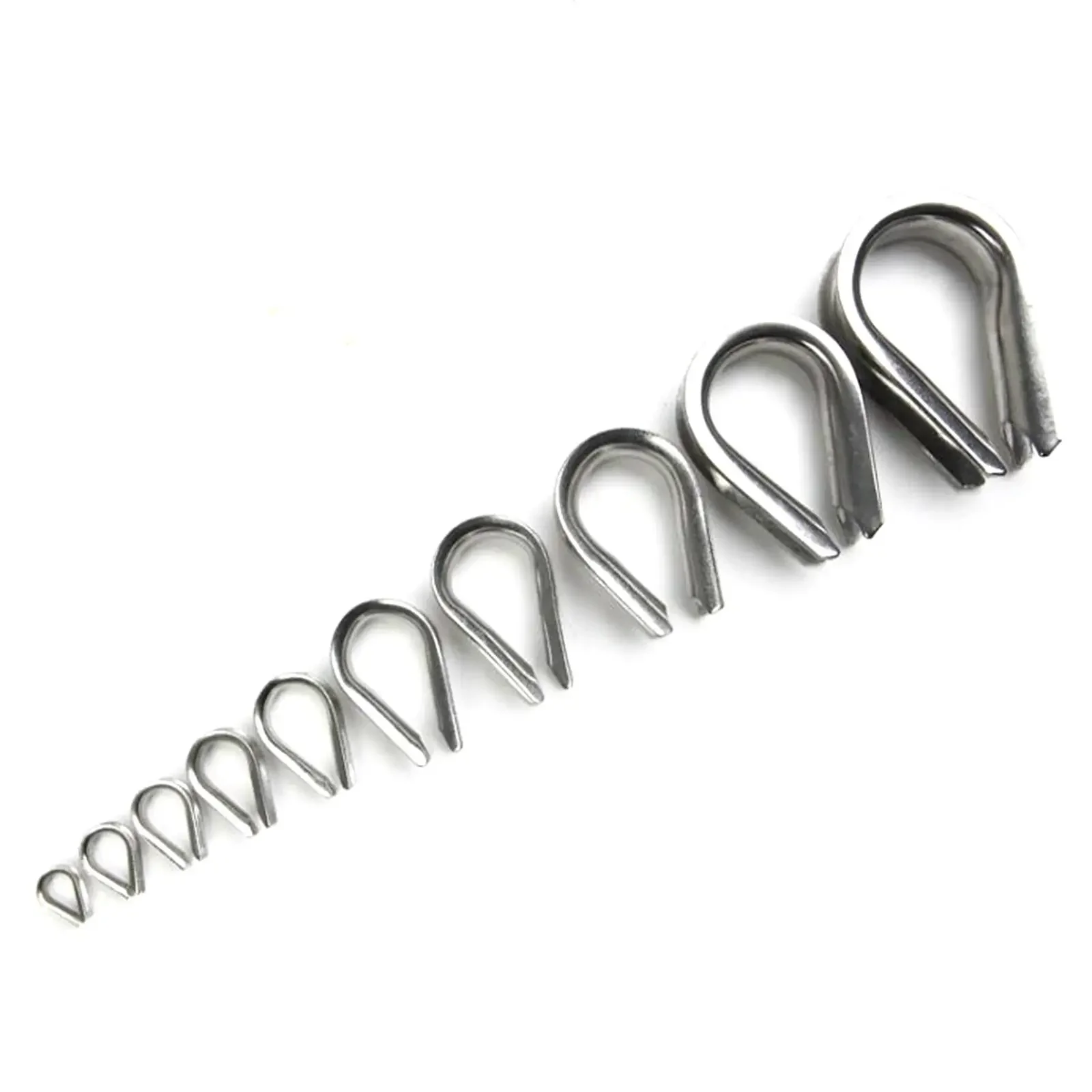 M2 M3 M4 M5 M6 M8 M10 M12 304 Thimbles Ring Clamp Cable Thimble Galvanized For Stainless Steel Wires rope