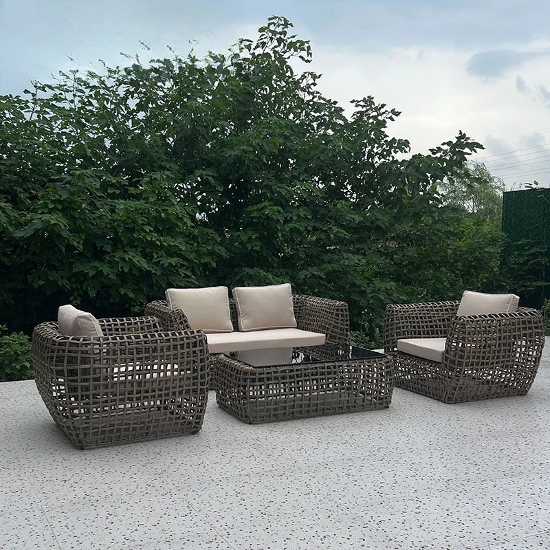 

Outdoor furniture leisure balcony rattan chair sofa courtyard villa living room imitation rattan