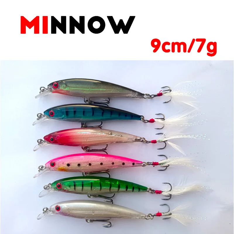 Fishing Lure Tenya Minnow Spinning Sea Asturias Lure 9cm 7g Bait Vatalion Spinner Sunken Wobbler Fishing Wobblers for Pike