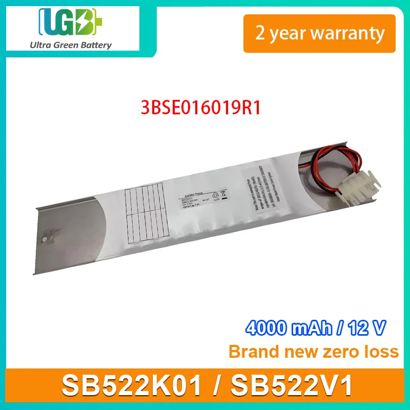 UGB New Battery For ABB SB522K01 SB522V1 3BSE016019R1 battery 4000mAh 12V