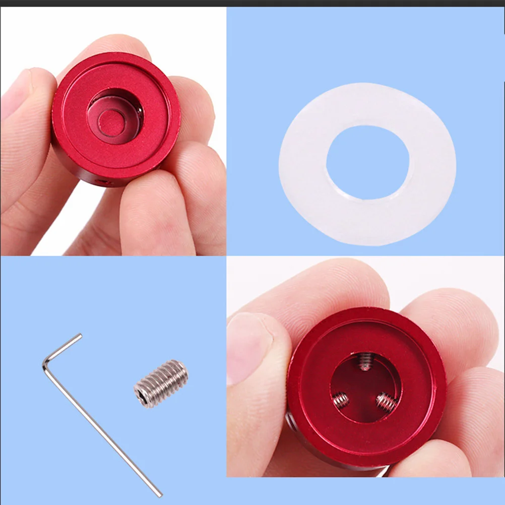 

4Sets Shatterproof Guitar Foot Caps High Gloss Aluminium Body with Soft Grip Rubber Base for Effect Pedal Switch Protection