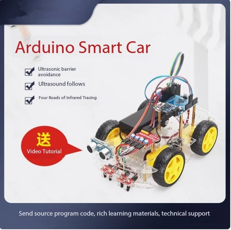 esp32  Suitable for programming education intelligent car robot ultrasonic obstacle avoidance car programming kit