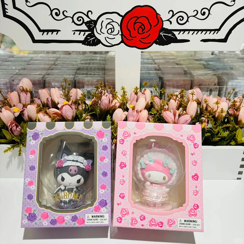 

Новый натуральный Sanrio клубника милая Hellokitty Rose Lolita Melody Coffee Maid Kuoromi Cinnamoroll настольные украшения подарки