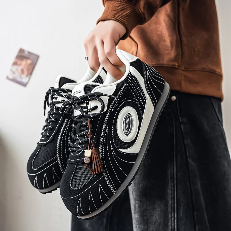 Internal Height Increasing Retro Versatile Baseball Training Shoes for Men,Spring 2026New Green Casual Sports Forrest Gump Shoes