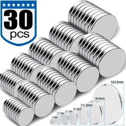 Mini Column Magnet Small Round Magnets Strong Magnetic Neodymium for Whiteboard Fridge Powerful Durable Multi-purpose DIY Crafts