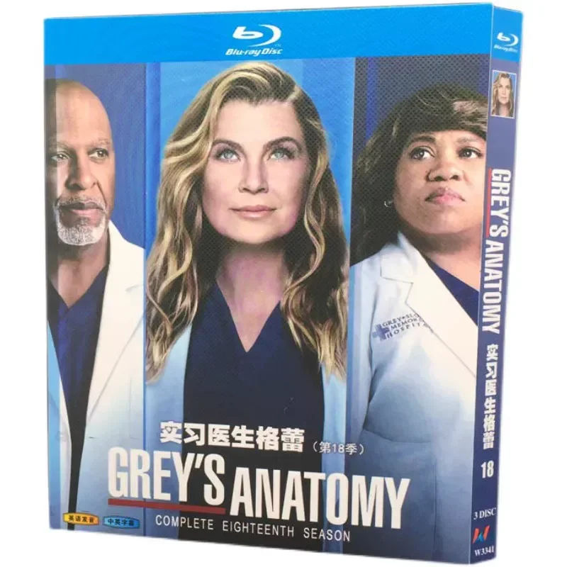 BD Blu-ray High Definition American Drama Grey's Anatomy Seasons 1-20 Complete Series 40 Discs Collection