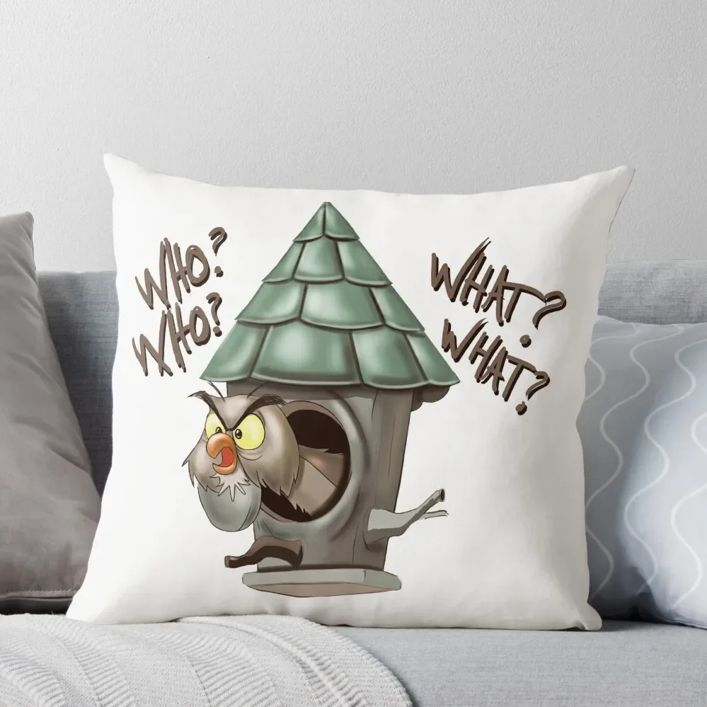 

Archimedes Who Who What What Throw Pillow Custom Cushion Luxury Living Room Decorative Cushions