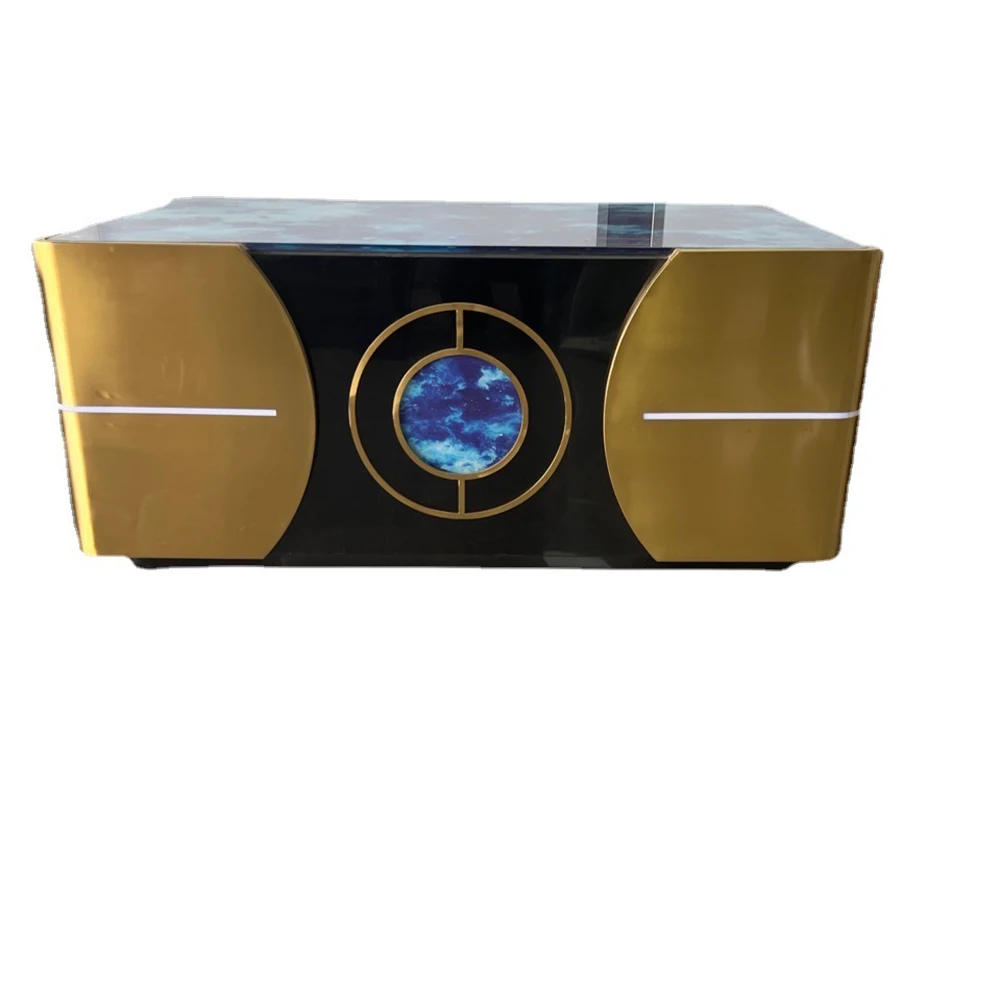 hot selling living room furniture sets marble luxury coffee tables modern wood table set with coffee table image 3