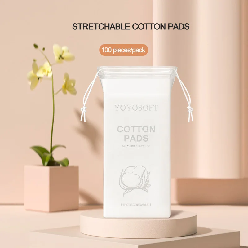 Ướt Nén Trang Điểm Cotton Co Giãn Tiết Kiệm Nước Trang Điểm Cotton Mỏng Mặt Trang Điểm Loại Bỏ Bộ 100 Chiếc Bán Buôn