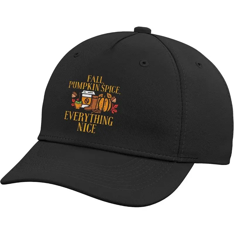 Fall Pumpkin Spice Everything Nice Autumn Season Women Adjustable Baseball Hat