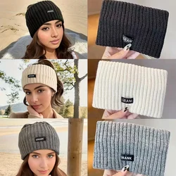 1PC Headband Knitted Women's New Forehead Protection Windproof Plush Wide Edge Headscarf Sports Fashion Headwear SmearHair Hoop