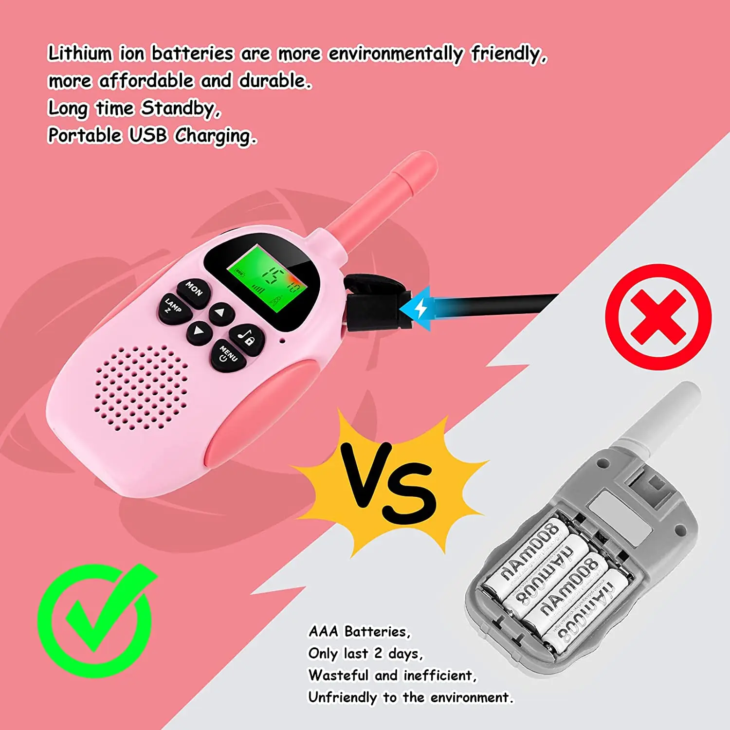 Kids walkie talkie family wireless pager one-to-one baby outdoor toy small pager educational toy holiday gift