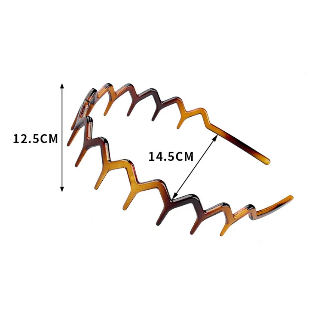 New Headband Hair Comb Zigzag Band Notched Headband Woman Man Girl Birthday Gift Rescue Broken DIY Hair Accessories Заколки