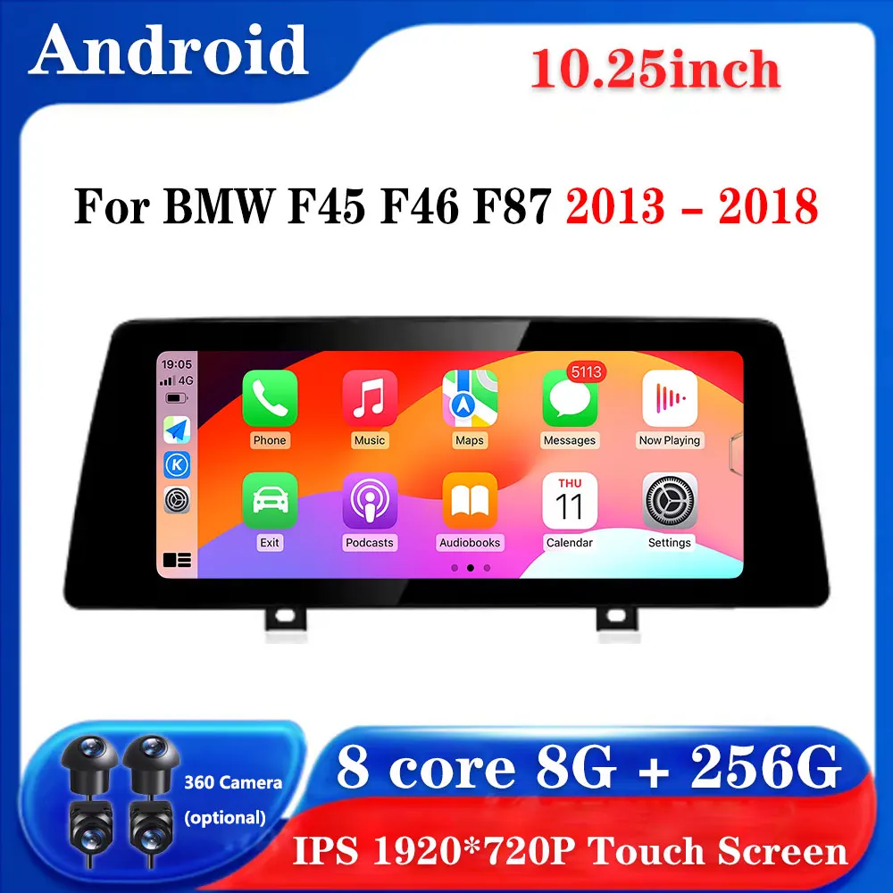 

Android 14 Touch Screen For BMW F45 F46 F87 2013 - 2018 ID8 Car Carplay Monitors Multimedia Stereo Speacker Radio Player DSP 4G