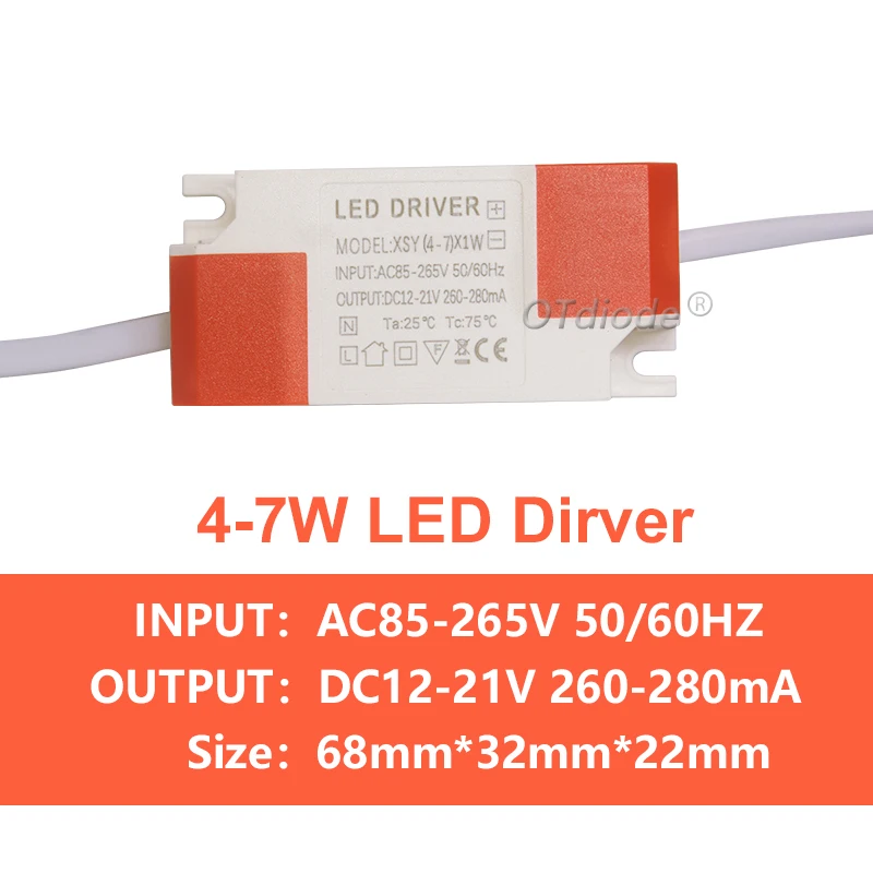 LED Driver Transformer 3W 5W 7W 12W 18W 20W 25W 36W 300mA Power Supply Constant Current  Adapt 12v 24v For LED Lights DIY Panel