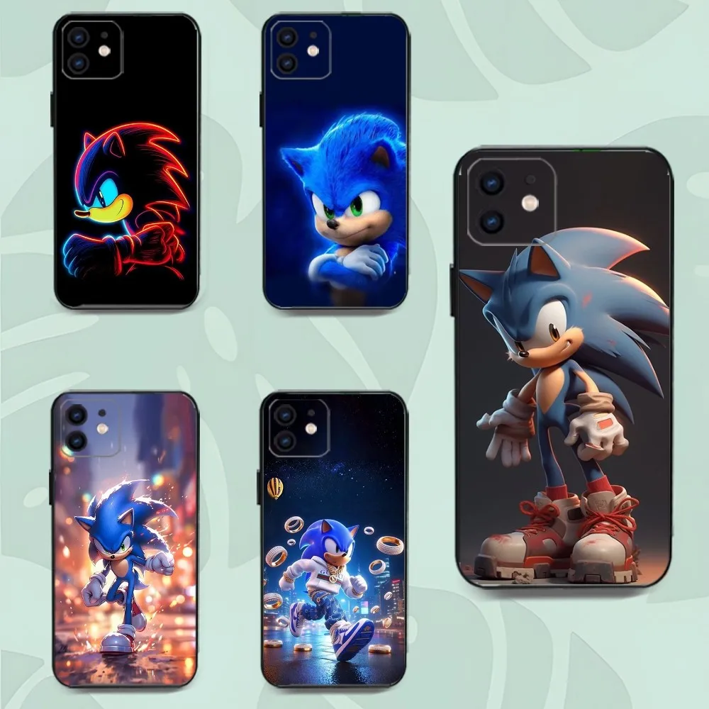 S-Sonic The H-Hedgehog Phone Case For Iphone 15 11 13 14 Pro Max 7 8 Plus X Xr Xs Max Se2020 12mini Cover Case