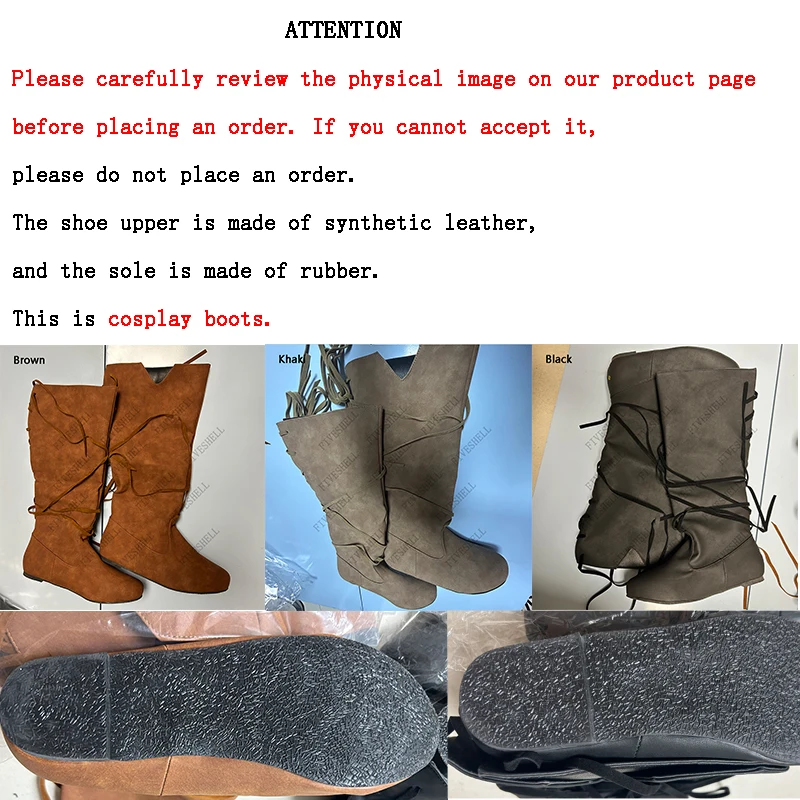 Mittelalterlichen Viking Kostüm Retro Männer Ritter Stiefel Larp Schuhe PU Leder Nordic Krieger Cosplay Phantasie Karneval Party Anime Schuhe