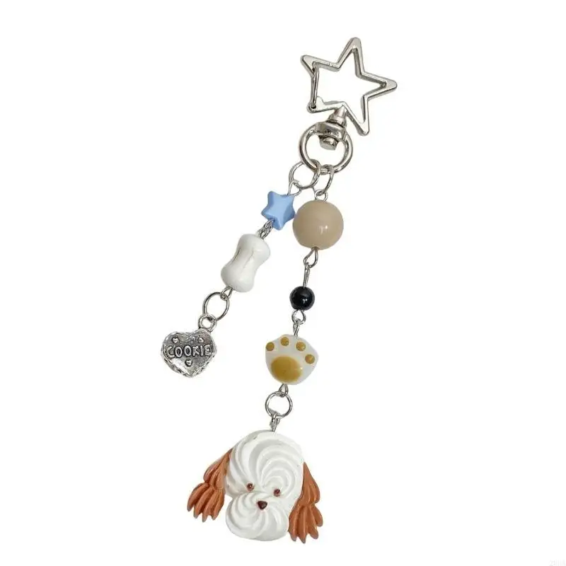 

Цепочка для камеры из смолы в виде щенка, красочная подвеска для телефона из бисера для любителей моды, универсальная сумка,