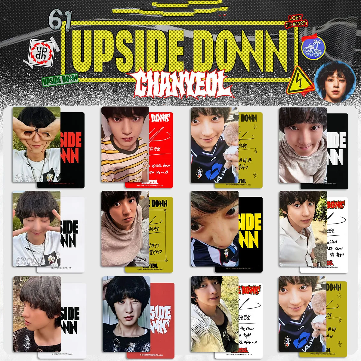 Kpop CHANYEOL фотокарточки UPSIDE DOWN SOLO альбом Lucky Draw карты K4 WVS магазин карты коллекция фанатов