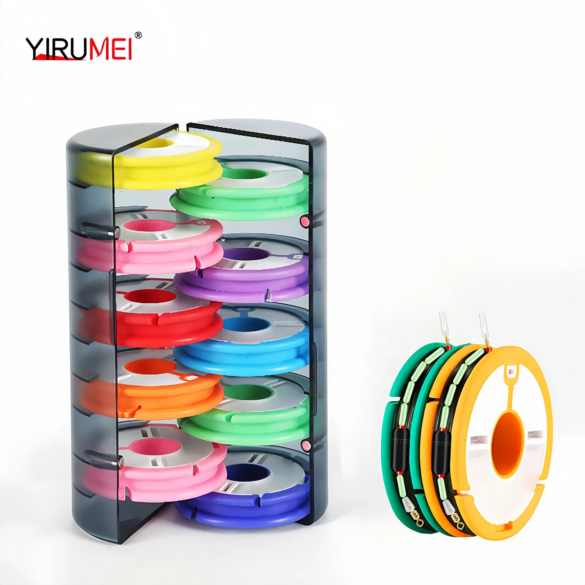 Rainbow Fishing Main Line Box Winding Board High Quality Fishing Box Fishing Tools 4-16 Spindle Silicone Main Spool 2020