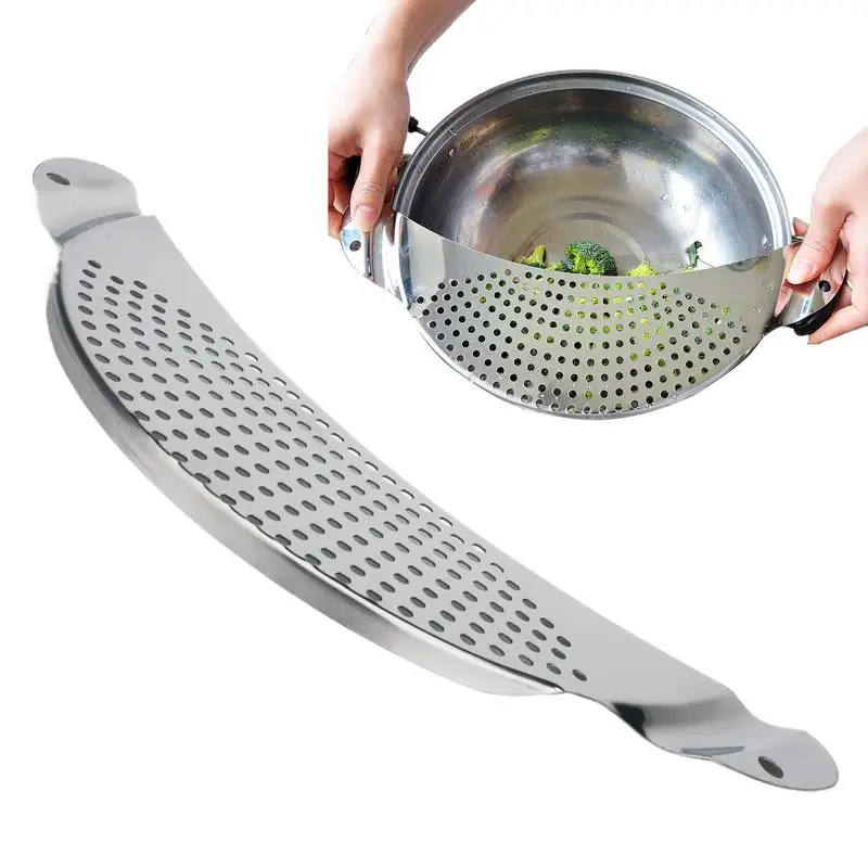 

Crescent Pot Strainer Moon Insert Drainer Kitchen Strainer Colander Strainer Spaghetti Strainer For Kitchen Pots And Pans