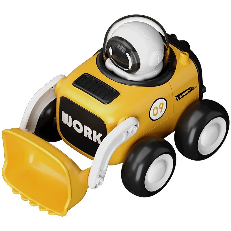 

Press-and-Run Astronaut Engineering Vehicle with Whistle Moon Rover Bulldozer Gift for Boys Girls