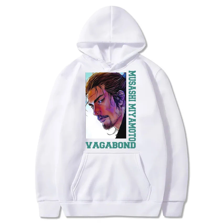 Fashion Cool VAGABOND Print Graphic Man Hoodies Miyamoto Musashi Acg Streetwear Hipster Otaku Clothing Casual Girl Sweatshirts