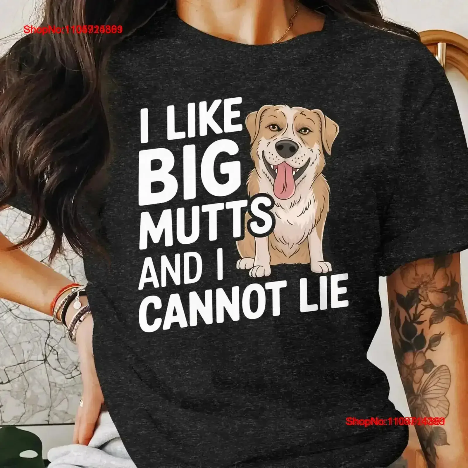 Funny Dog Lover T Shirt Big Mutts Sarcastic Pet Owner Cute Design Humorous Canine Apparel vintage Washed graphic Versatile