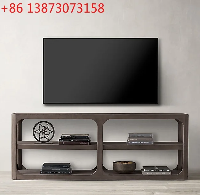 

French rural retro solid wood TV cabinet solid wood Italian simple entrance cabinet Nordic modern dining side cabinet