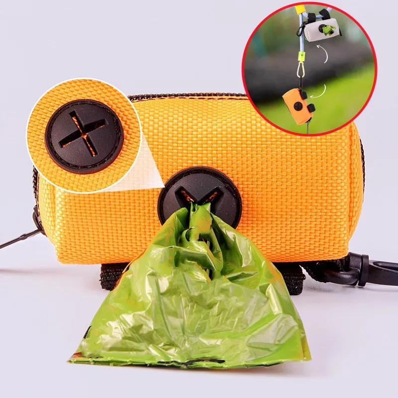 Dog Poop Bag Dispenser Hangingable Dog Poop Bag Holder Toilet Bags Holder for Dogs Walking Garbage Bags Dispenser Pet Supplies