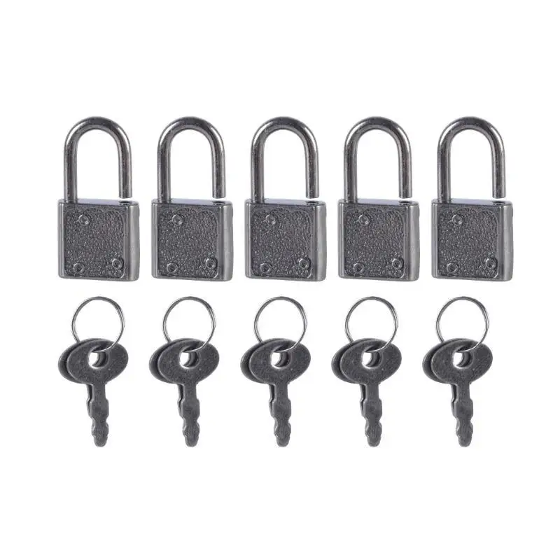 652F 5pcs Lock Lock Lock Zincs Locker aleación con llave fácil usar