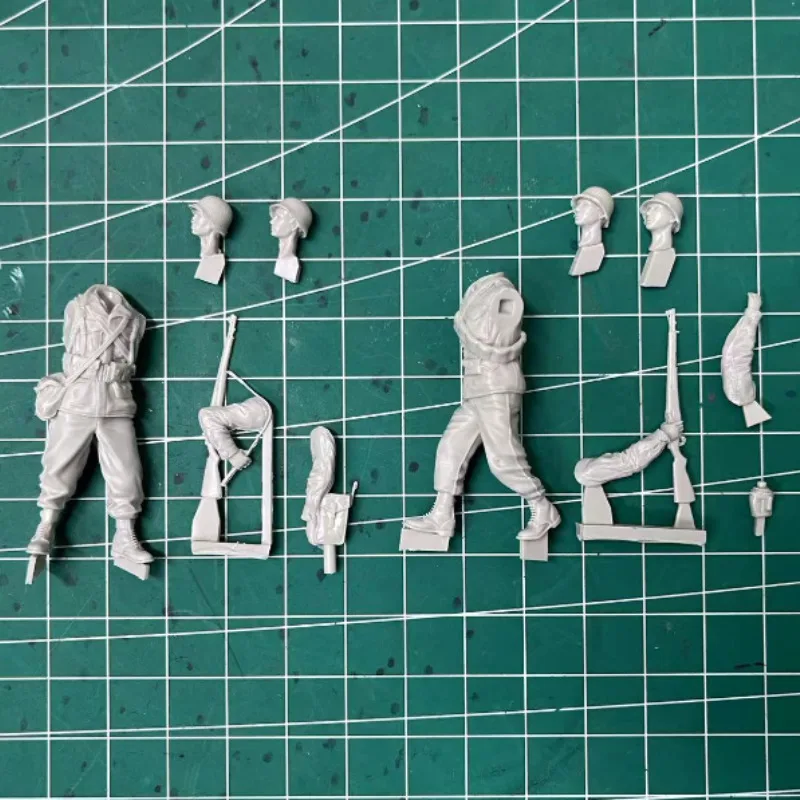 Kits de construcción de modelo de figura de resina 1/35, soldados de EE. UU. En miniatura de Hobby histórico en M43, conjunto de uniforme sin montar y sin pintar, N1508