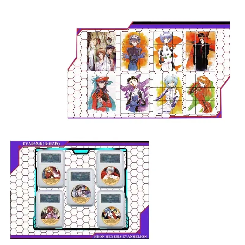 

Neon Genesis Evangelion Collection Card BOKA Culture Booster Rare Puzzle Gift Anime Table Board Game Playing Cards