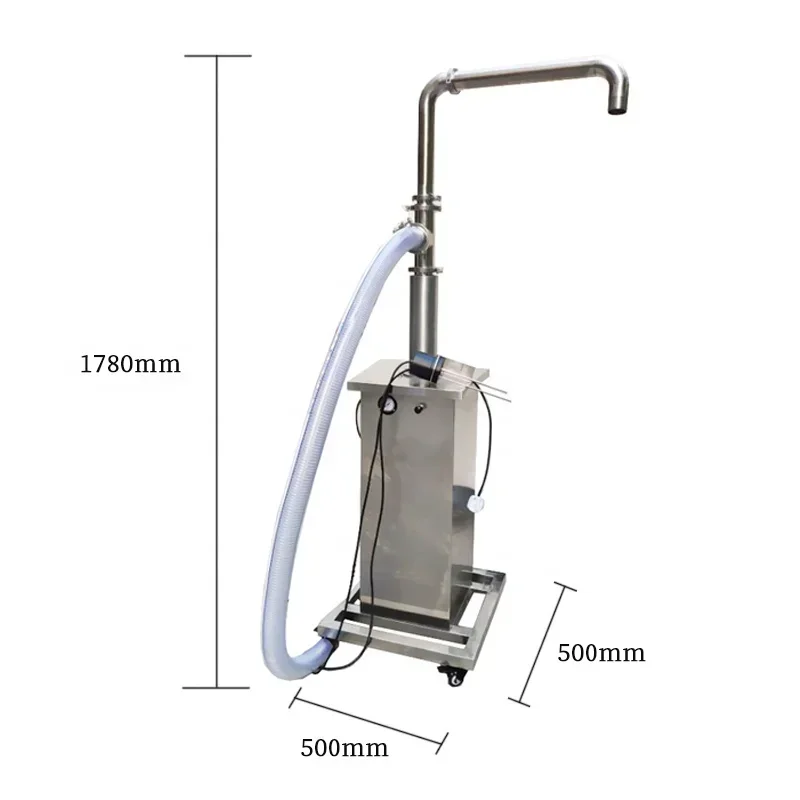 

--Pneumatic feeding piston transferring pump suction machine for liquid cream